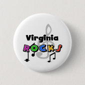 Virginia Rocks Ronde Button 5,7 Cm (Voorkant)