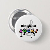 Virginia Rocks Ronde Button 5,7 Cm (Voorkant /achterkant)