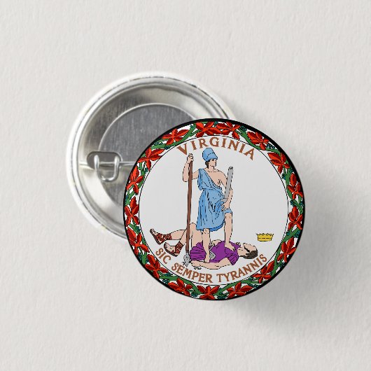 Virginia Ronde Button 3,2 Cm (Voorkant /achterkant)