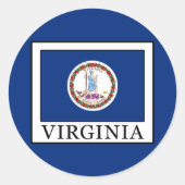 Virginia Ronde Sticker (Voorkant)