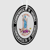Virginia Round Emblem Ornament (voorkant)