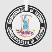 Virginia Round Emblem Ornament (achterkant)