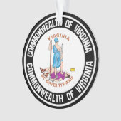 Virginia Round Emblem Ornament (voorkant)