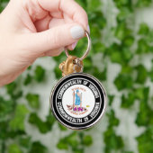 Virginia Round Emblem Sleutelhanger (Hand)