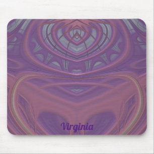 VIRGINIA ~ Roze Mauve en draagtas Muismat
