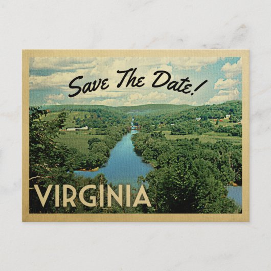 Virginia Save the Date Briefkaarten (Voorkant)