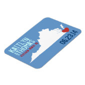 Virginia Save the Date -  stad Magneet (Linkerzijde)