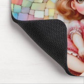 VIRGINIA ~ Schattige jong meisje ~ Mousepad Muismat (Hoek)