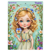 VIRGINIA ~ Schattige meisje ~ Klembord (Achterkant)