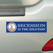 Virginia Secession Bumpersticker (Op auto)