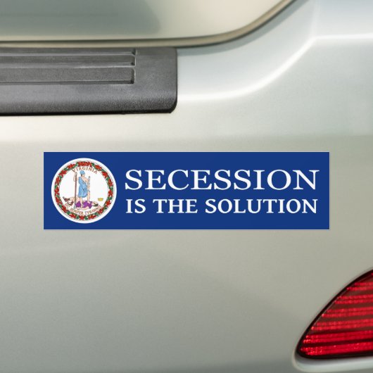 Virginia Secession Bumpersticker (Op auto)