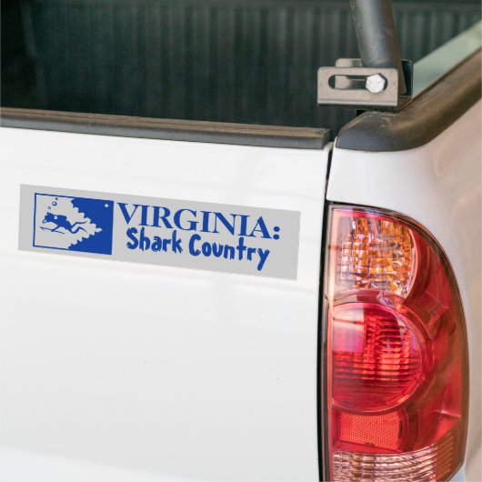 Virginia: Shark Land Bumpersticker (Op Truck)