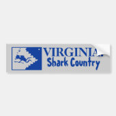 Virginia: Shark Land Bumpersticker (Voorkant)