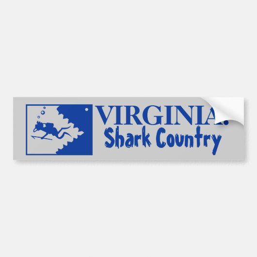 Virginia: Shark Land Bumpersticker (Voorkant)