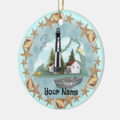 Virginia Shells Lighthouse Ornament (Links)