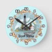 Virginia Shells Lighthouse Ronde Klok (Voorkant)