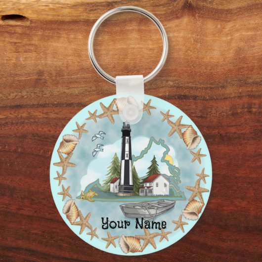 Virginia Shells Lighthouse sleutelhanger (Voorkant)