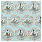 Virginia Shells Lighthouse Stof (Swatch)