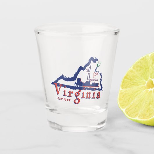 Virginia Shot Glass Glas (Voorkant)