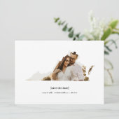 Virginia Sla de datum fotokaart op Save The Date (Staand voorkant)