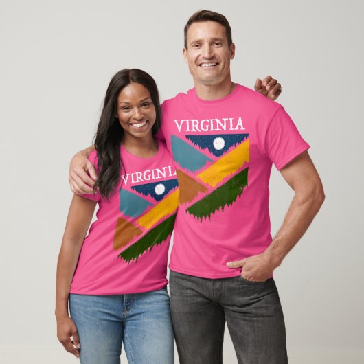 Virginia Souvenir Hiking Mountains Night Sky Campi T-shirt (Unisex)