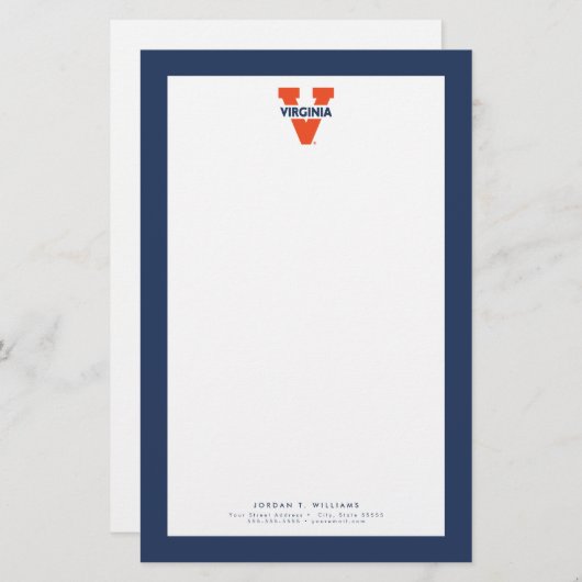 Virginia Split V Briefpapier (Voorkant / Achterkant)