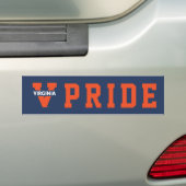 Virginia Split V Bumpersticker (Op auto)