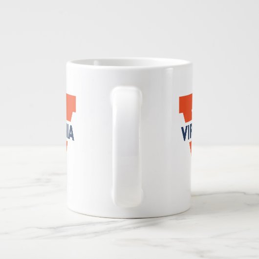 Virginia Split V Grote Koffiekop (Achterkant)