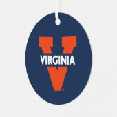 Virginia Split V Metalen Ornament (Voorkant links)