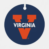 Virginia Split V Metalen Ornament (Voorkant)