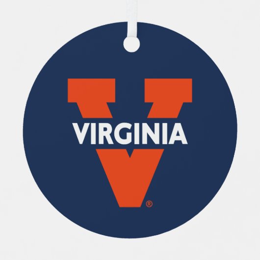 Virginia Split V Metalen Ornament (Voorkant)