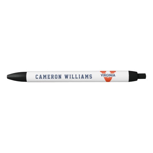 Virginia Split V Zwarte Inkt Pen (Voorkant)