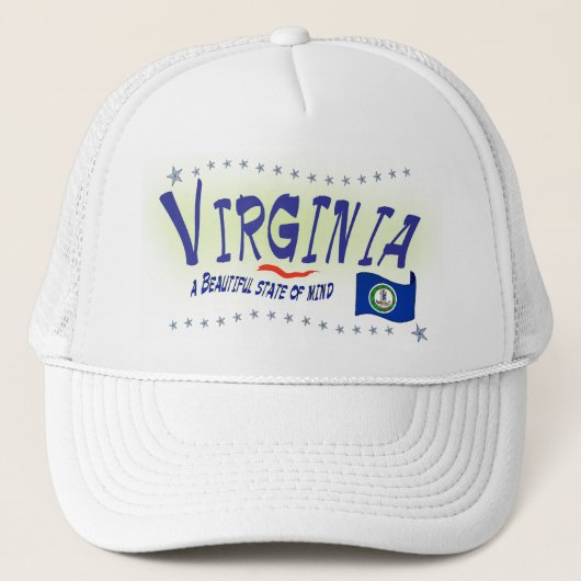 Virginia Staat van Geest Trucker Pet (Voorkant)