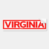 Virginia Stamp Bumpersticker (Voorkant)