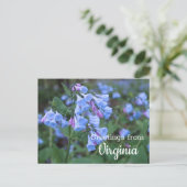 Virginia State Bluebell Flowers Briefkaart (Staand voorkant)
