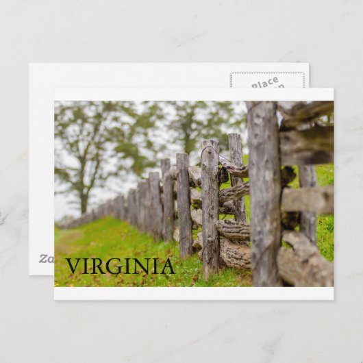 Virginia State Briefkaart (Voorkant / Achterkant)