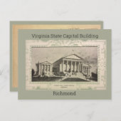 Virginia State Capital Building Briefkaart (1908) (Voorkant / Achterkant)