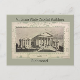 Virginia State Capital Building Briefkaart (1908)