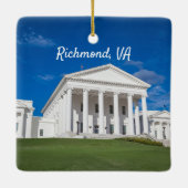 Virginia State Capitol Building Keramisch Ornament (Achterkant)