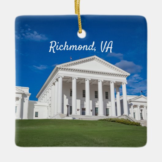 Virginia State Capitol Building Keramisch Ornament (Voorkant)