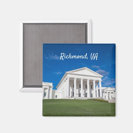 Virginia State Capitol Building Magneet (Voorkant / Achterkant)