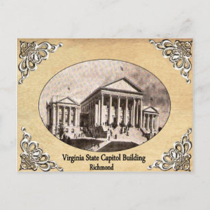 Virginia State Capitol Building Old Briefkaart