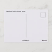 Virginia State Capitol Richmond Virginia Briefkaart (Achterkant)