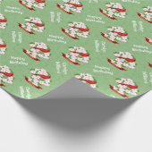 Virginia State Cardinaal Bird and Dogwood Flower Cadeaupapier (Hoek)