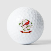 Virginia State Cardinaal Bird and Dogwood Flower G Golfballen (Voorkant)