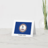 Virginia State Flag Bedankkaart (Voorkant)