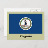 Virginia State Flag Briefkaart (Voorkant / Achterkant)
