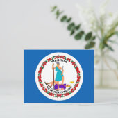 Virginia State Flag Briefkaart (Staand voorkant)