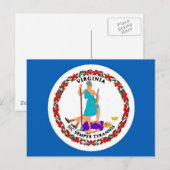 Virginia State Flag Briefkaart (Voorkant / Achterkant)