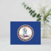 Virginia State Flag Briefkaart (Staand voorkant)